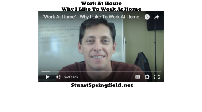 Work At Home And Love It